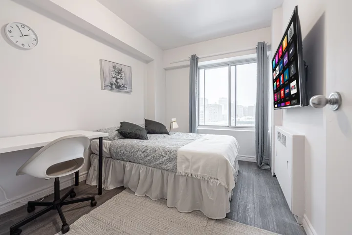 Deluxe Balcony Room | McGill Ghetto room for rent